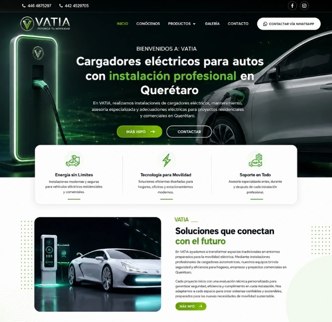 Diseño de sitio web para servicios profesionales