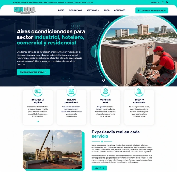 páginas web para la industria